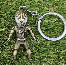 Marvel Comics Bronze Spiderman Avengers Enamel Keyring Gift Idea UK Seller