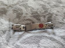 Stainless Steel Medical Alert Bracelet - Do Not Use This Arm