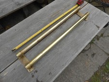 RECLAIMED USED SOLID BRASS  HAND RAIL / HANDLE WITH BRACKETS