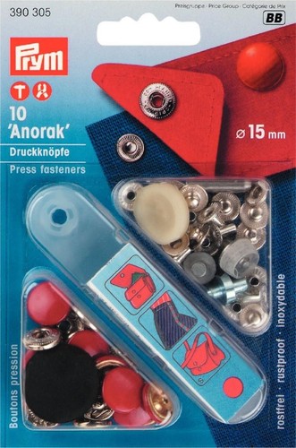 Snap buttons anorak sew - buttons, no