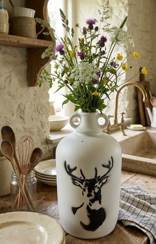 Vintage large glass demijohn - large,