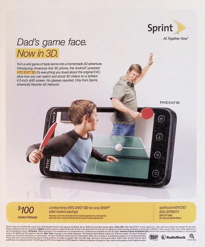 Sprint htc evo print ad - sprint,