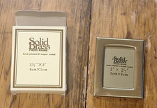 Solid Brass Picture Frame 2 x