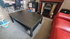 Dark brown IKEA coffee table  