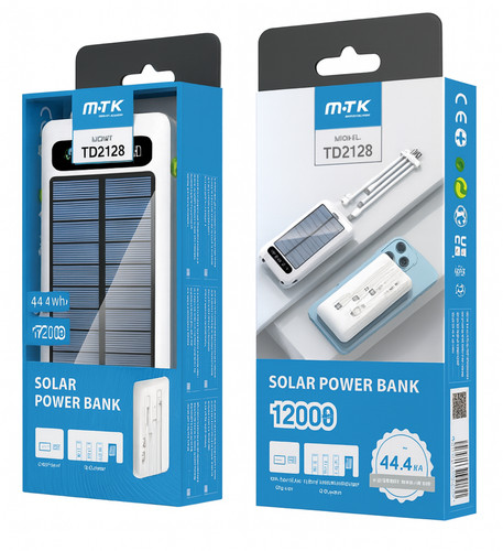12000mah power bank - bank, solar