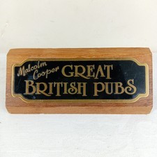 Malcolm Cooper Great British Pubs Wooden Plaque Sign Models Replica 