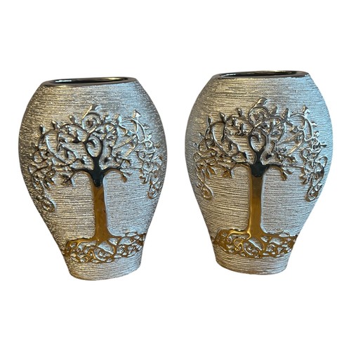 Modern silver tree life - modern,