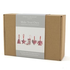 Gingham Christmas Decorations | Makes 5 | Complete Sewing Craft Kit