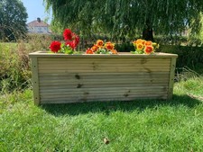 ✅LARGE Decking Garden Wooden Planter Trough Veg Wood Flower Box READY MADE ✅