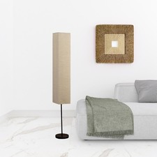 63" Black And Off White Column