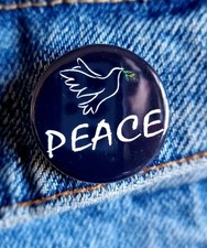 Peace, Small Button Badge -
