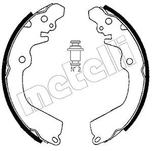 Brake shoes 0257 metelli - shoes,