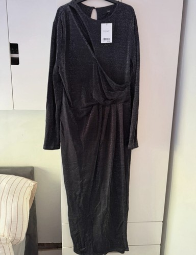 Next black metallic maxi - black,