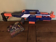 Nerf Rapid strike CS-18 Blaster. 27” Long. Free Pack Of Dart Refills. Reduced!!