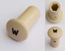 Classic Car "W" Wiper Cream Knob for Morgan Alvis Morris Wolseley, 316393