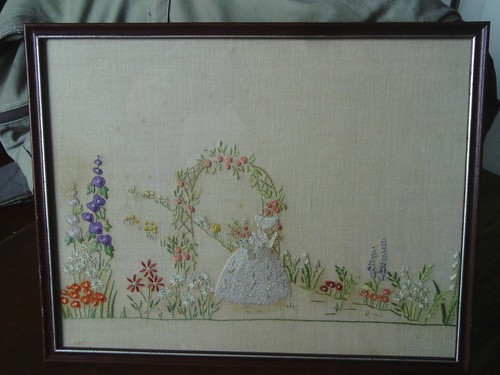 Vintage framed antique hand - framed,
