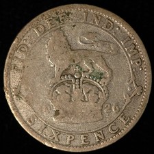 Sixpence 1911  -  1936 George