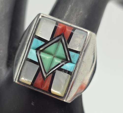 Zuni assorted stone - assorted, sterling