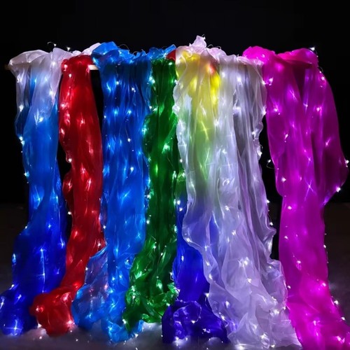Long silk luminous folding - silk,