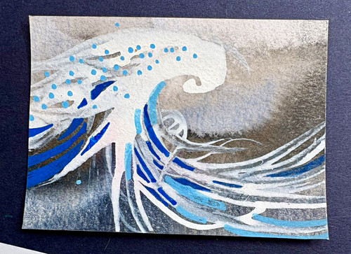 Abstract seascape waves - abstract,