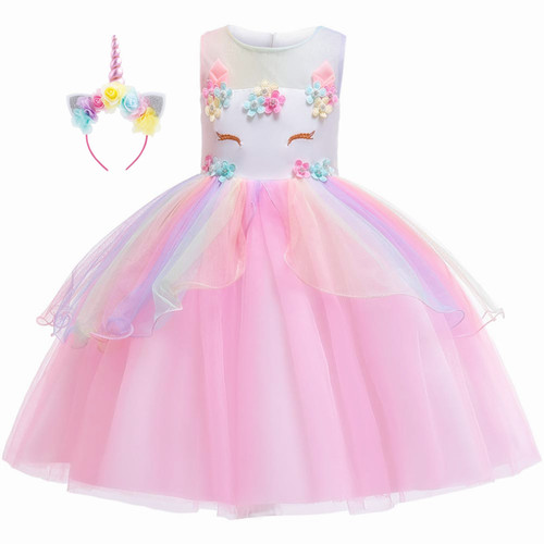 Girls unicorn princess - girls, dress