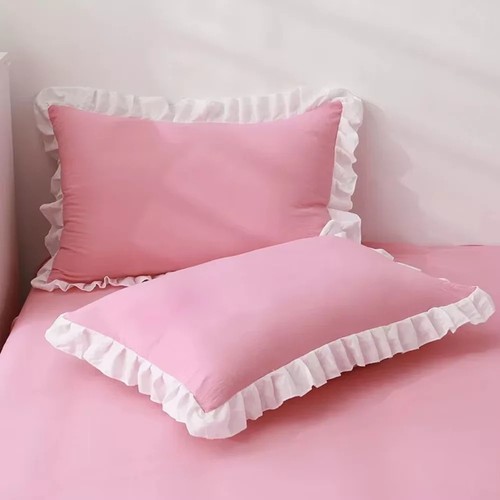 Frilled pillow cases soft - pillow,