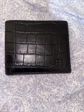 BB Mens Wallet With Alligator Print In Black