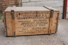 Original Army Military Surplus Russian Gas Mask Crate Wooden Box Field Gear Used