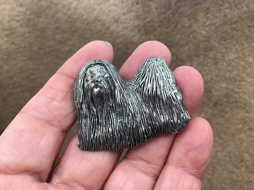 Lhasa apso dog pewter - dog,