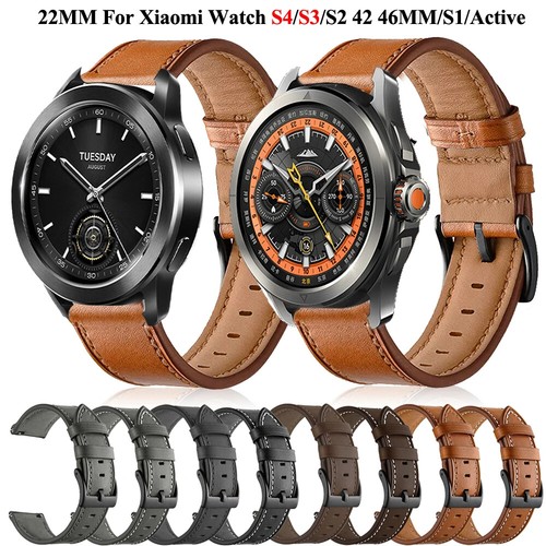 22mm leather strap - leather, xiaomi