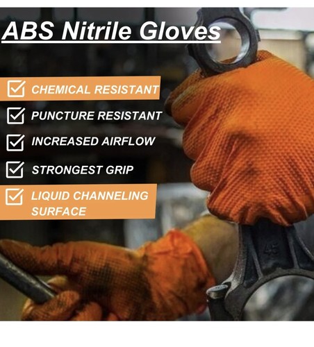 100 orange diamond nitrile - orange,