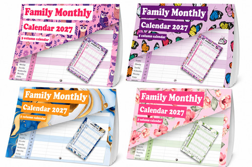 2027 calendar large month - 2027, to