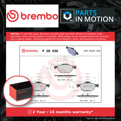 Brake pads set fits honda - pads,