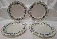 Royal Doulton 4 x burgundy design tea plates 6.5in 