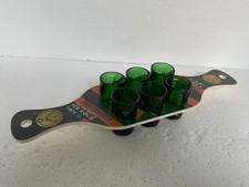 6 x Jagermeister Shot Glasses & Paddle Board - NEW & Unused