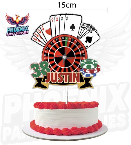 Personalised casino cake - casino,