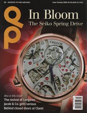 QP Fine Watch Magazine Issue 20 2006 In Bloom The Seiko Spring Drive Credor