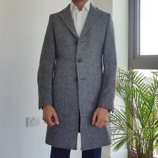 Harris Tweed Overcoat (Grey