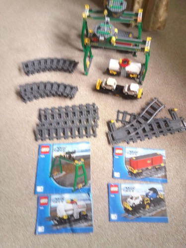 Lego train 7939 cranes - 7939, wagons
