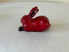 Vintage Royal Doulton Flambe rabbit / hare figurine