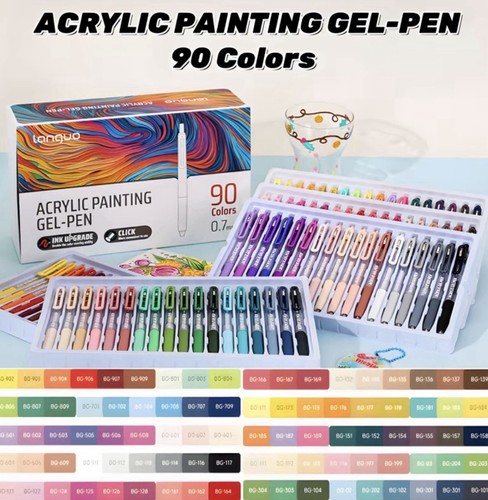 Colours acrylic gel pen - gel, set