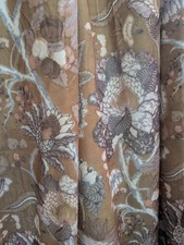 Soft Lined Autumn VELVET Drapey Single Long DOOR CURTAIN X2 Avail