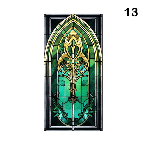 Retro art glass church film - art,