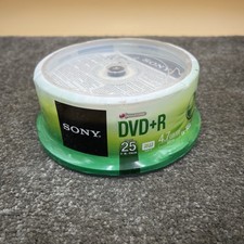 Sony DVD+R - 4.7GB/120min 25 blank discs Accucore - *Opened never used*
