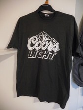 Coors Light T Shirt Pub Bar Club Branded Festivals  Logo Size L Beer Staff