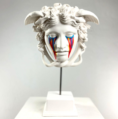 Handmade painted crying pop - painted,