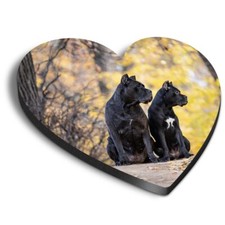 1x Heart Fridge MDF Magnet