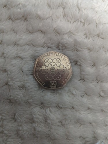Rare 50p coin - celebrating, 100