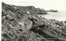Cornwall Postcard - The Cliff
