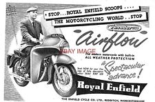 1958 Advert ROYAL ENFIELD 'Crusader 250' Motor Cycle Original Print Ad 738/34
